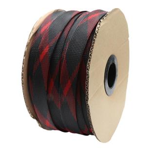 蛇皮网 12mm 三织加密型 高品质 PET编织网管尼龙网 线缆护套 2米