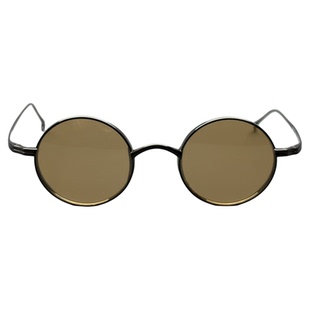 日式本万年龟纯钛复古小圆框太阳镜男女款超轻偏光浅色墨镜配近视