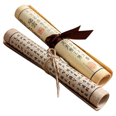 创意复古摄影道具古风书卷