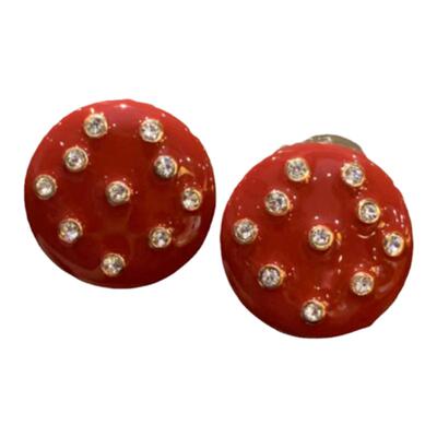 BananaVintage复古中古红色耳钉