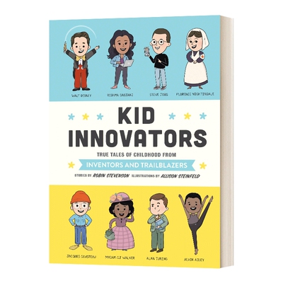 英文原版 Kid Innovators 创新者童年趣事 精装 蓝思值1010L 比尔盖茨 海伦凯勒 英文版 进口英语原版书籍儿童图书