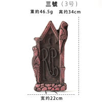 Halloween props, tombstone foam, large tombstone, escape room, murder mystery game, haunted house, terrifying outdoor scene decoration thumbnail 5