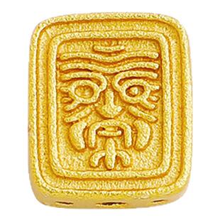 沙金包金保色祥龙戏珠隔珠莲藕扎基拉姆串珠编绳材料diy饰品配件