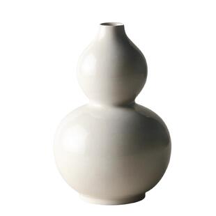 九土复古陶瓷花瓶葫芦花器创意家居摆件禅意草木灰釉手工陶瓷花插