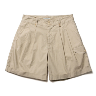 SUPERTOFU老钱风 高密度马布 舒适皱感 改良Gurkha廓尔喀短裤SS25