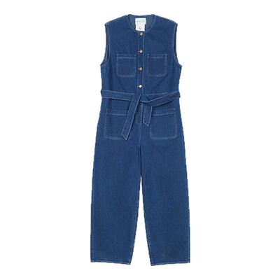 kleeklee环保棉无弹牛仔连体裤