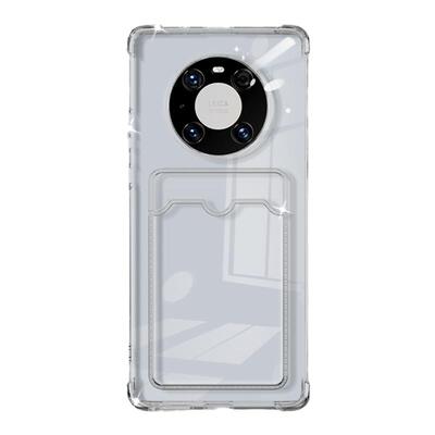 适用华为mate60pro手机壳50卡套适用mete40卡包一体可放卡P50插卡带卡套8门禁卡P40卡夹m40软nova7pro卡槽30