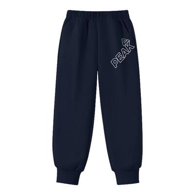 匹克童装男童裤子加绒秋冬装长裤