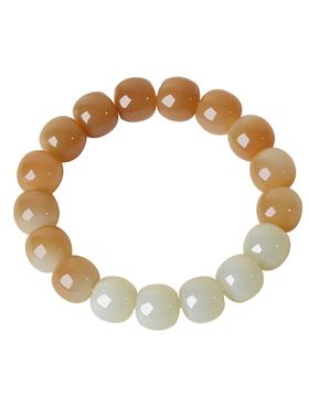 凤飞凰和田玉糖玉转运珠手链