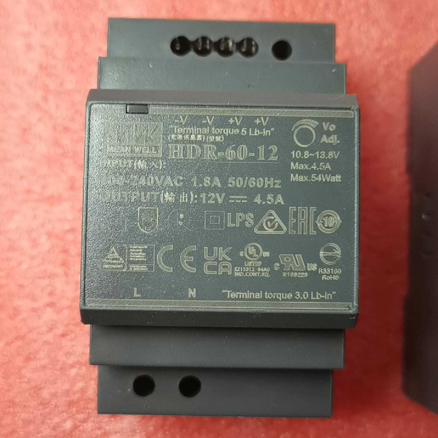 议价明伟开关电源，HDR-60-12一台正常使用，成色见图维修图片