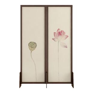 2025新款实木高档中国风屏风隔断客厅折叠移动新中式办公室卧室