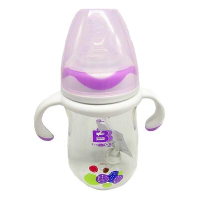 菲儿贝比PA奶瓶宽口径企鹅款双色手柄吸管防胀气防呛210ml300ml