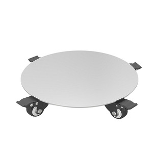 304不锈钢移动花盆托盘万向刹车轮重型平板底座鱼缸液化气瓶托架