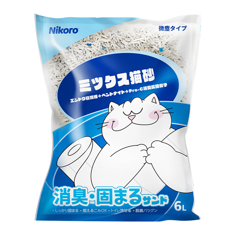 猫沙nikoro妮可露混合豆腐猫砂