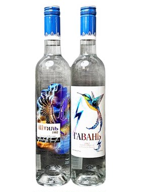 500ml*5瓶俄罗斯进口40度烈性小鸟伏特加雷霆嘎巴伏特加洋酒烈酒