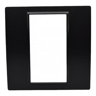 86型三位空白面板 AV空位强弱电组合面板 黑色多媒体墙壁插座面板