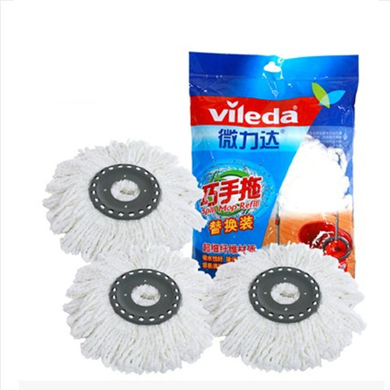 夹布拖通用妙洁吸水平板拖把头