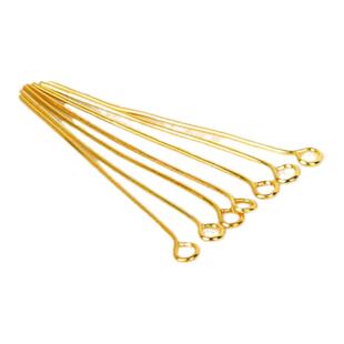 20mm金色加长9字针T字针手工diy自制串珠材料包发簪耳钉饰品配件
