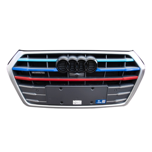 适用于奥迪Q5L中网装饰条Q3前中网三色条A4L车身彩汽车外饰改装