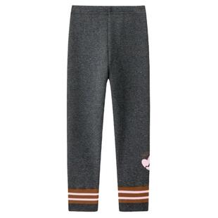 MINIPEACE太平鸟童装女童打底裤冬季加绒长裤银狐绒儿童裤子女