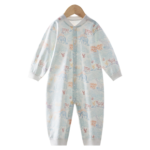 贝肽斯[胎脂皮]婴儿衣服春夏新款新生儿宝宝连体衣男女童哈衣透气