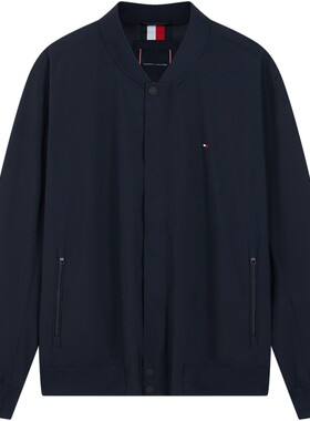 Tommy男装棒球领飞行夹克外套