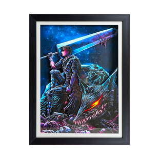 剑风传奇3D立体画格斯动漫周边卧室客厅玄关桌面摆台装饰画礼物