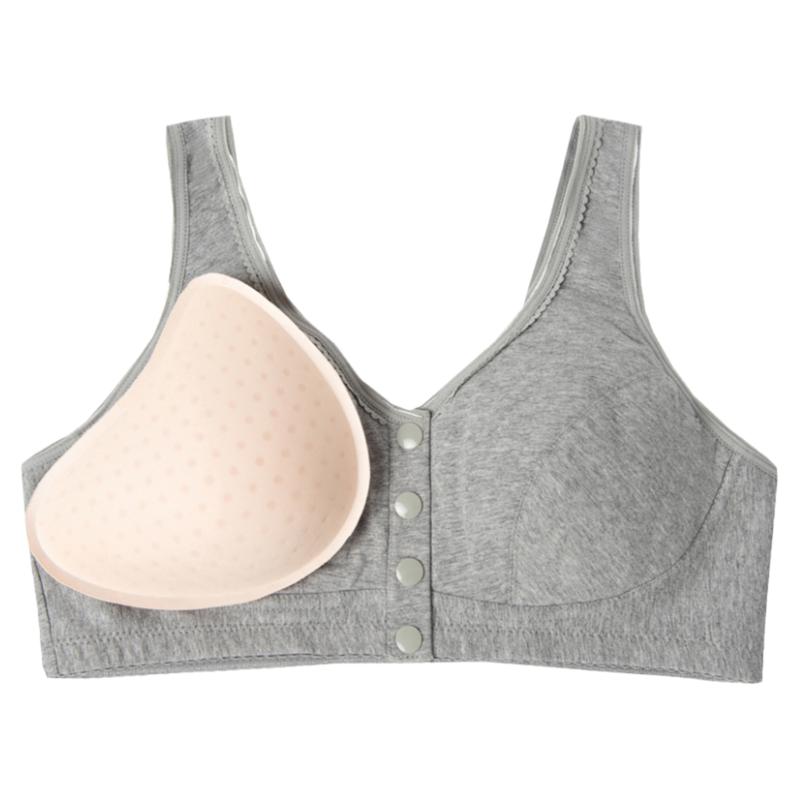 癌术后专用海绵义乳二合一文胸腋下切除假乳房内衣乳腺纯棉胸罩