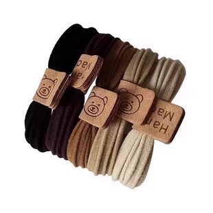 儿童发圈秋冬款小熊可爱卡通发绳多色可选皮筋加厚款高马尾扎头发