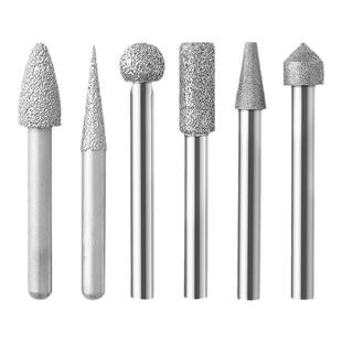 金刚砂磨头粗砂细金刚磨头石材刻字打磨头玉石雕刻钎焊金刚石磨头