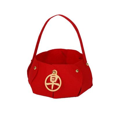 早生贵子提篮摆设订婚宴干果盒