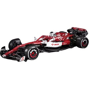 咔哒双鹰咔搭f1方程式遥控赛车积木阿尔法罗密欧男孩拼装玩具礼物