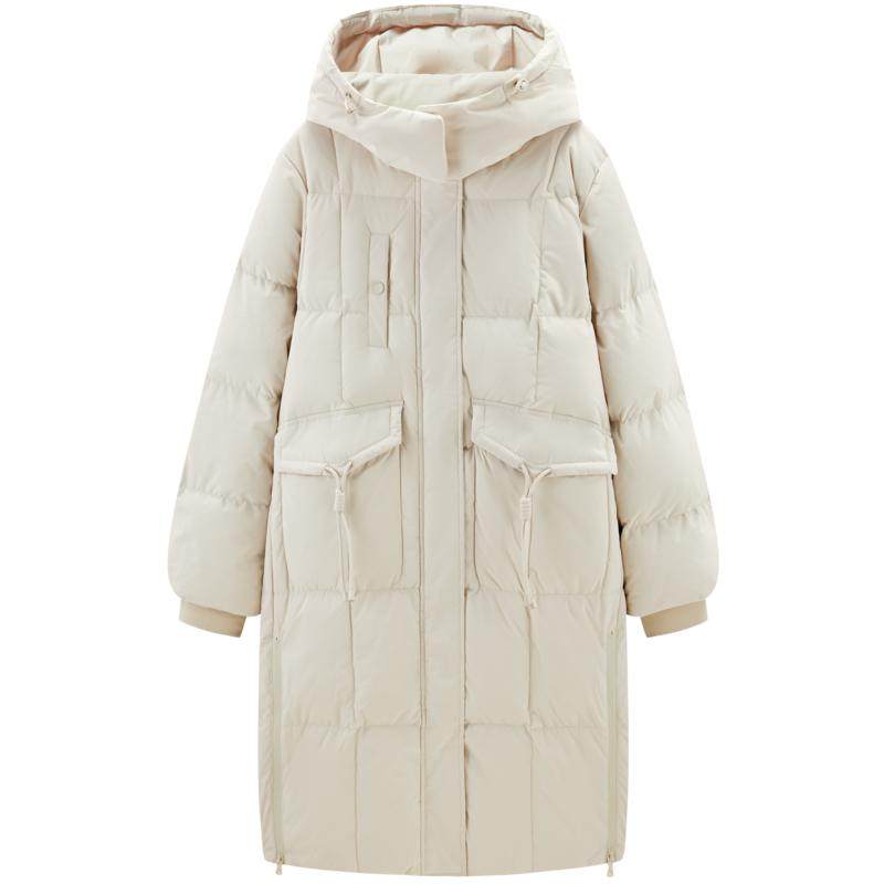 【商场同款】乐町连帽宽松羽绒服冬季新款保暖外套C2ACE4333