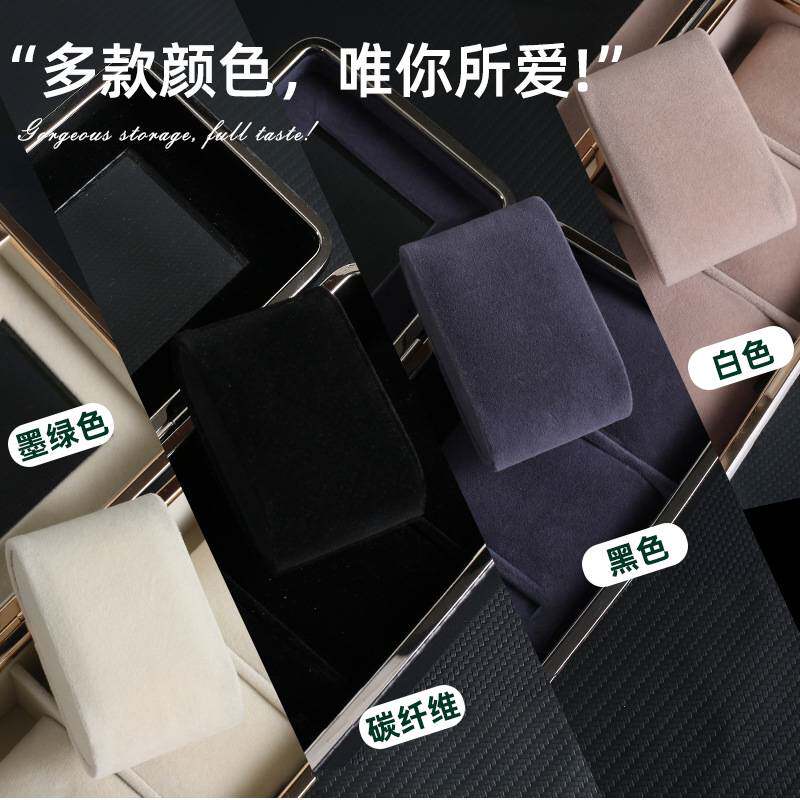 手表盒新款五金包边家用手表高档六位展示收纳盒收藏箱手表手表盒