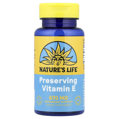 Nature's Life,Vitamin E, 670 mg (1,000 IU), 50 Softgels