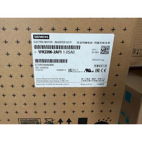 在线议价西门子伺服电机 1FK2206-2AF1 1-0SA0