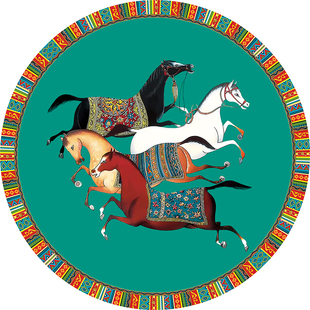 美式圆形地毯客厅沙发茶几脚垫轻奢卧室梳妆台书房椅子床边地垫