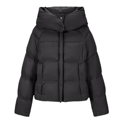 郁香菲连帽短款羽绒服