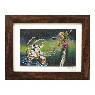 上影元品中国工艺大闹天宫哪吒闹海炫彩立体艺术画礼品上海礼物