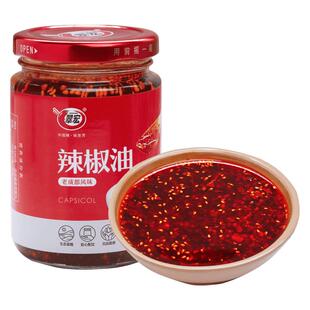 翠宏辣椒油200g薄盐正宗四川红油辣子香辣凉拌菜拌面拌饭调味油