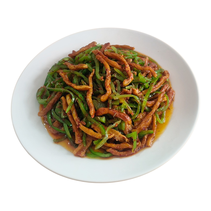 仿真孜然夹馍辣椒炒肉丝菜模型