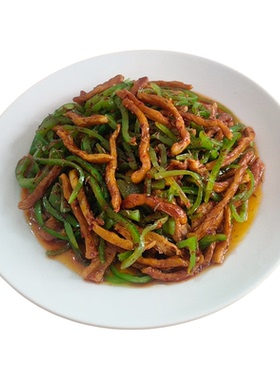 仿真孜然夹馍辣椒炒肉丝菜模型