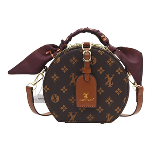 Clean Knоck质感迷你女包老花圆饼包高级感斜挎包小圆包2026新款