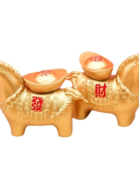 新款实心马上发财转转招财手把件