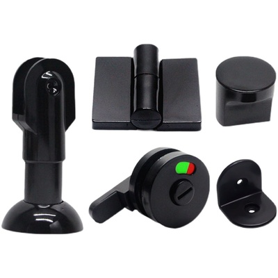 黑色尼龙平叠门脚锁合页塑料套装