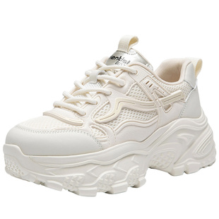 大东官方巨好看老爹鞋女款2025冬季新款休闲厚底增高运动鞋子女鞋