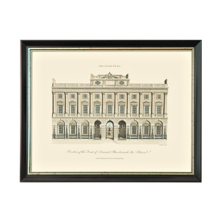 上品印画美式现代搭配14幅萨默塞特广场客厅餐厅建筑装饰画挂墙画