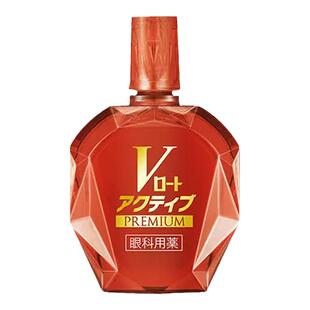 日本进口ROHTO乐敦V紫钻中老年抗疲劳眼药水视野模糊滴眼液15ml