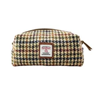 哈里斯粗花呢Harris tweed手工化妆包大容量便携化妆品杂物收纳包