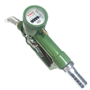 计量加油枪柴油带计量器表汽油甲醇枪家用大流量电子机械自封跳枪